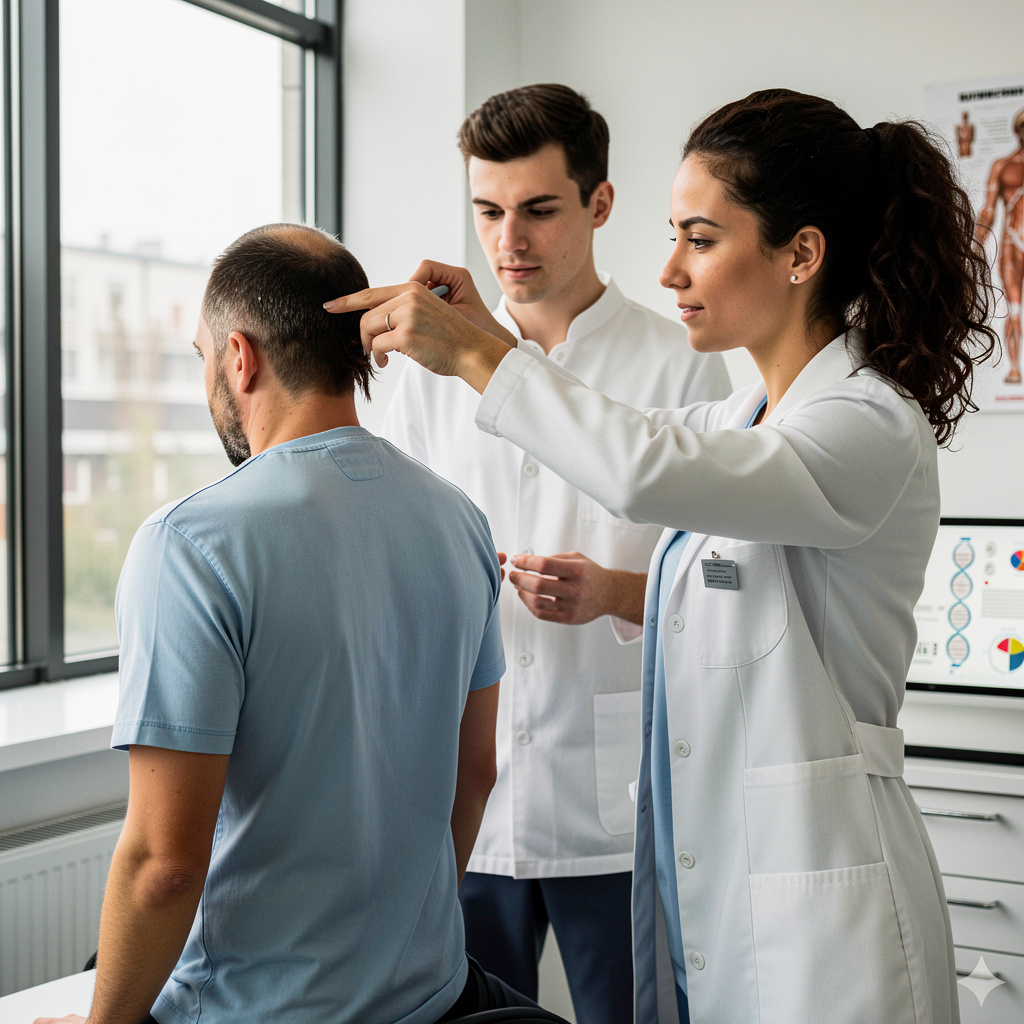 Médico utilizando tecnología de análisis epigenético